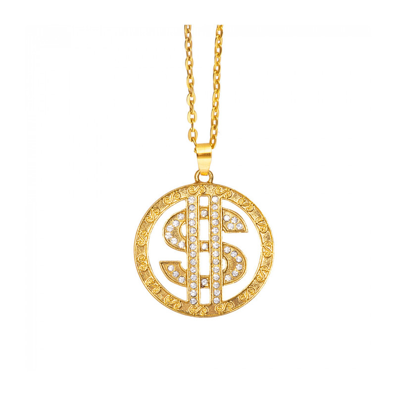 Náhrdelník dollar zlatý